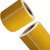 PJLF 彩色三防热敏不干胶标签纸 黄色 80×50mm×1000张 20卷/包