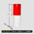 警示桩反光膜交通防撞柱反光贴纸PET电线杆安全隔离标识膜J18317 红白20cm高一红一白 一米价格10米以上联系客服