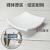 百步达 D-640 宾馆酒店卫生间皂碟 塑料肥皂盒皂托 白色方形
