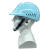 轻型PE防撞帽 透气轻便型安全帽车间轻薄防撞帽可印刷工厂车间帽 白色 （重量约220克）