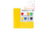 兆燊 L型定位贴 1*3*3cm(100个/包)黄色 桌面四角定位定置标签标识