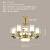 布莱克斯新中式别墅复式楼中空大吊灯全铜中国风客厅灯具创意迎客松餐厅灯 6头