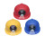 带灯的安全帽一体式ABS头盔矿灯可印字狼杰强光充电安全帽灯定制 美心龙LA-1002黄色+排插充电器