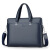 袋鼠（KANGAROO）品牌真皮商务公文包2024新款时尚男士手提包大容量单肩斜挎电脑包 横款[黑色]手包+卡包 #2# 1英寸