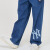 MLB官网 男款长裤 2024新款潮流运动刺绣LOGO裤子3LDPB0741-50INS 纽约洋基队/靛蓝色 M 170/76A