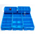 塑料收纳零件盒分格多格盒归类整理分类五金工具螺丝周转箱长方形加厚 矮四格：470*300*65（加厚）