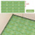 XMSJ地板贴ins网红厨房地面翻新贴纸防水防滑耐磨自粘客厅阳台瓷砖贴 方圆绿花60*60厘米一张价