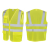 安大叔A751 / A736反光背心 骑行建筑工地交通安全警示反光马甲 A736荧光黄（加LOGO） 3XL 