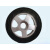 轨电动门伸缩门轮子配件折叠大门头125驱动轱辘橡胶滑轮小轮 通用90 95 100小轮