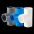 定制PVC水管等径三通管件接头配件给水管塑料排水50703240管 PVC给水50MM蓝色等径三通