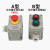 ZUIDID防爆控制按钮LA53-2H 启动停止自复位按钮 3挡旋钮远程控制按钮盒 3H带急停 一绿一红急停