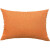 简夫人亚麻沙发靠背靠垫55大靠枕30客厅40长方形45抱枕套罩50x50 60×70 橘红色 40*40cm（枕套）