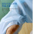 现货一次性CPE袍防护塑料围裙反穿拇指扣美发油防水工作服 35克SMS（针织袖口） 蓝色
