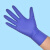 一次性乳胶手套加厚耐磨餐饮防水丁晴橡胶胶皮手套 M钻蓝加厚款橡胶100只