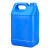 水杉塑料桶方桶油壶小酒桶食品级方形油桶2.5L/10kg5升公斤密封取样桶 5L-蓝色