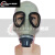 山头林村防毒面具SF6橡胶灰色头戴式电力防毒全面罩猪鼻子鬼脸 防毒面具+z-b-p2-2