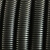 黑色PVC防火阻燃塑料波纹管电线电缆穿线软管电工绝缘套管可开口 AD20-50米普通薄款 外径20内径1