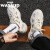 YOGA WASSUP椰子鞋男夏季新款飞织透气网面鞋可拆解袜子洞洞鞋时尚运动休闲鞋 米色 39