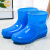 德国国产品质时尚短筒防水鞋雨鞋低筒雨靴女夏季厨房工作胶鞋防滑 蓝色单鞋标准码 40