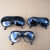 头戴式电焊面罩护脸防焊渣气焊烧焊工专用眼镜氩弧焊面部防护面具 黑色眼镜10个+带子1条