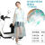 带袖连衣裙雨衣踏板电动车旅游韩国时尚成人徒步有袖步行雨衣雨裙 透明白(卡通蛙) L