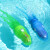 南旗洗澡玩具儿童沐浴小孩戏水会游泳的章鱼男孩女孩宝宝玩水同款 会游动的章鱼[透明蓝+透明绿]