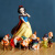 迪士尼白雪公主与七个小矮人公仔模型摆件人偶玩具蛋糕情景烘焙装饰生日 8款白雪公主白马王子