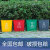 无盖垃圾桶卫生间大号饭店酒店学校工厂长方形厨房垃圾桶垃圾分类 25L无盖蓝色