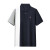 CAT AI TATA2024夏季大码男装新款高端短袖T恤拼色商务加肥加大T恤 灰色 M