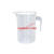 量桶 塑料量杯带刻度的大量桶毫升计量器容器克度杯奶茶店带盖透 2000ml-新款pc量杯 (黑白双刻度