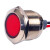 BERM金属指示灯信号灯通用小型防水LED电源指示灯 10mm带线红灯ACDC3-6V