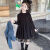 路麦恩女童秋季套装韩版洋气黑色连衣裙儿童秋装牛仔外套两（1套） 单牛仔.1 1.2
