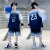衡曾儿童篮球服男童夏季速干运动套装23号球衣短袖假两件中大童训练服 黑色23号 120