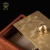 纳宝（Nabao）喜月中式黄铜实木牙线盒收纳棉签盒牙签盒家用创意时尚牙签筒 双层(原木色)