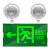 政亮 二合一双头消防应急灯 二合一加强款（左向) 新国标LED安全出口照明指示灯