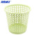 海斯迪克 多功能办公室卫生间垃圾桶 塑料垃圾桶镂空垃圾桶纸篓 颜色随机5个 HKT-392
