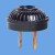 圆盖插头WH4000两极电源插头15A125V国标可用 黑色插头WH4000)