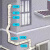 安达通 pvc空调管槽 中央空调专用线槽管遮挡装饰管保护套管 水平弯160*120mm