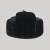 品之德户外劳保防寒棉帽冬季加厚棉帽雷锋帽中老年冬季护耳帽老头帽 黑色