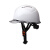 ABS施工建筑安全帽国标工地工作透气防晒防护安全头盔定制印字白 透明帽簷[白色]