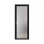 定制客厅阳台推拉门玻璃门卫生间平开门厨房门钛镁合金门折叠门 黑色一平方