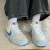 耐克（NIKE）女大童鞋 2024夏季新款简版空军运动鞋潮流轻便小白鞋耐磨休闲鞋 FV8120-141/黄蓝色 36