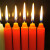中科神龙 应急照明红白蜡烛 家庭照明停电蜡烛 耐用普通供佛浪漫西餐长杆腊烛救援 红色特粗款(1.7cm*20cm) 10根