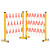 伸缩围栏可移动玻璃钢警戒围挡道路隔离电力安全施工防护栏杆围栏 升级款特厚红白高1.2米*2米