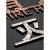 杨笙福不锈钢消火栓标识牌灭火器放置点 立体金属字办公室室内指 消火栓拉丝不锈钢-玫瑰金 25x5.5cm