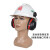 定制安全帽耳罩隔音降噪防噪降音工厂工业护耳器插挂式安全帽用 黄色安全帽君御H8011型耳罩隔音耳罩 新国标AB