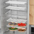 ABDT冰箱台面上方架冰箱隔层架分层内部分隔板内层置物托架冰柜隔板厨 叠加板面款-黑色中号(2个装)