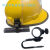定制安全帽消防手电筒夹头盔头灯支架安全帽侧灯卡扣夹子安全帽固定卡 打孔A(20-27毫米)