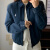 拉夫劳伦（Ralph Lauren）现货女装Ralph Lauren/拉夫劳伦复古做旧翻领棉质老夹克Polo 藏青色 A243 S