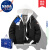NASA LEAP官方男装羊羔绒棉衣男士外套灯芯绒冬季双面穿棉服加绒加厚棉袄男 NA22米白 XL